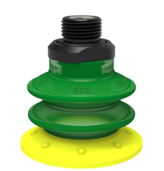 0106741派亞博吸盤Suction cup BX52P Polyurethane 30/60 with filter, G3/8寸male, with dual flow control valve-派亞博吸盤派亞博多層波紋吸盤