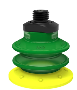 0106739派亞博吸盤Suction cup BX52P Polyurethane 30/60 with filter, G1/4寸male, with dual flow control valve-派亞博吸盤派亞博多層波紋吸盤